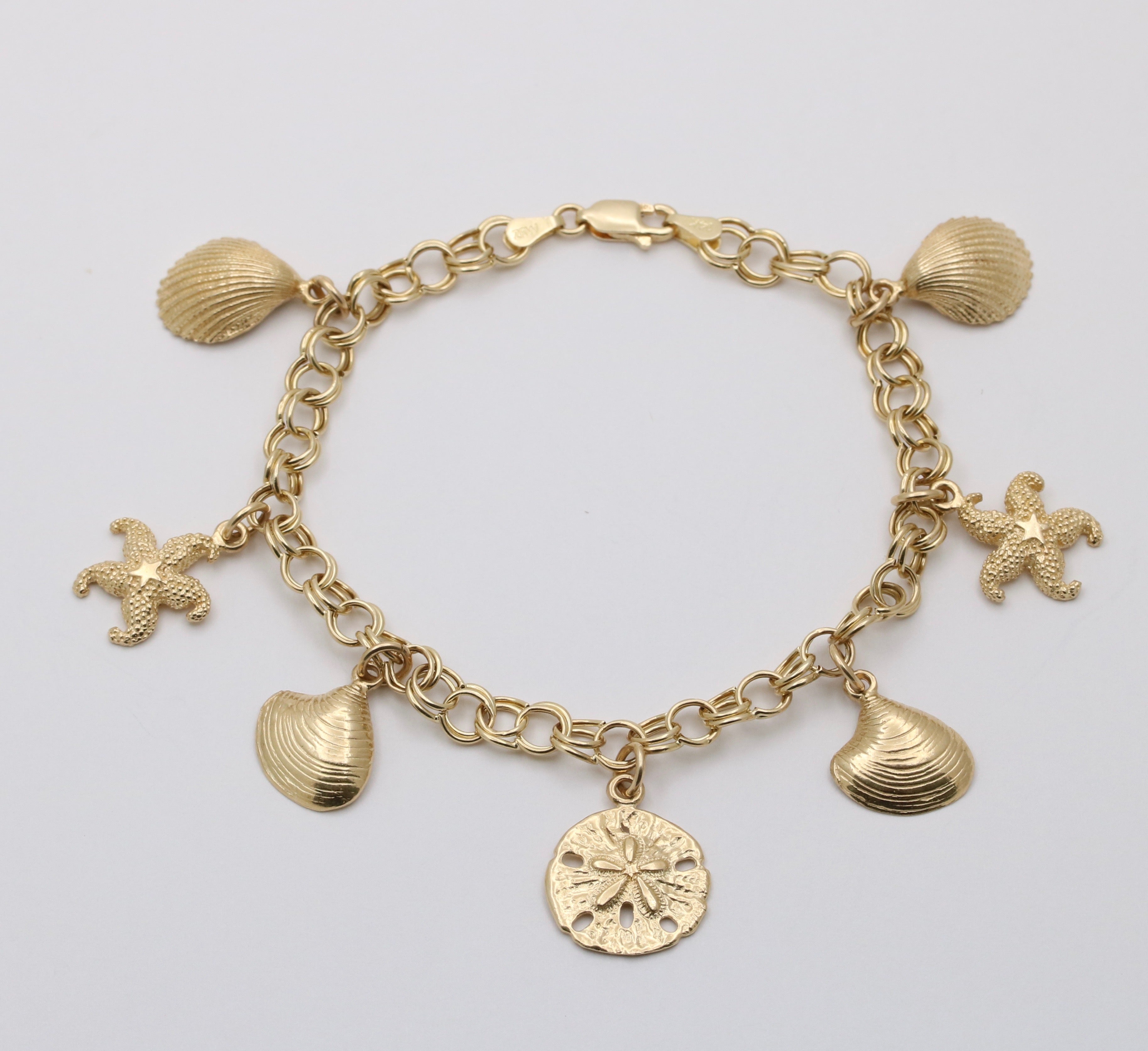 Double Stainless Steel Layered Charm Bracelet - Gold or Silver – Balara  Jewelry